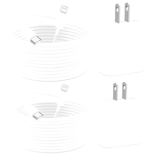 Rombica 【MFi Certified】iPhone 14 Charger Fast Charging, Rombica 2Pack 20W PD USB-C Power Wall Charger Adapter with 6FT Type-C to Lightning Cable Compatible for iPhone 14 Pro 14 Pro Max 13 12 11 XS XR X 8 iPad