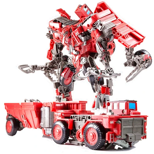 FOTN Transformer Toy Overload Deformed Car Robot Action Alloy Deformation Portable Robot Model Action Figure 7 inch Ages 6+