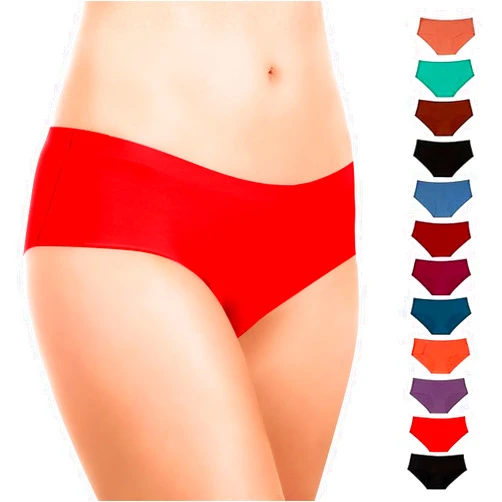 Alyce Ives Intimates Seamless Bikini Underwear for Women, 12 Pack No Show Panties, Laser Cut, Invisible under Yoga Pants