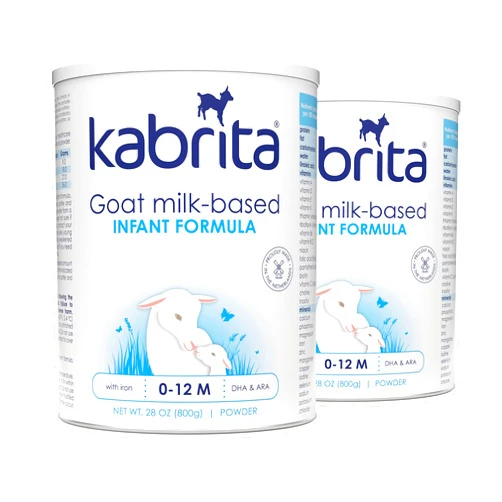Kabrita Goat Milk-Based Infant Formula – 28oz – Pack of 2 – Natural, Gentle Baby Formula – European, Non-GMO – Ages 0-12 Months