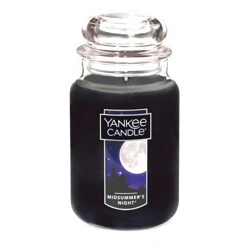 Yankee Candle MidSummer's Night Scented, Classic Large Single Wick Jar Candle, 22oz with Over 110 Hours of Burn Time, Ideal for Dinner Parties, Relaxing Saturdays, and Special Occasions