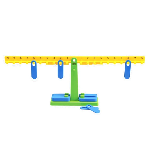 edxeducation Student Math Balance - In Home Learning Manipulative for Early Math and Number Concepts - Includes 20 Weights - Beginner Addition, Subtraction and Equations