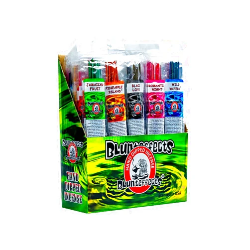 Blunteffects Hand-Dipped Incense Sticks - Premium 144-Pack Variety Set, 12 Different Scents, 11