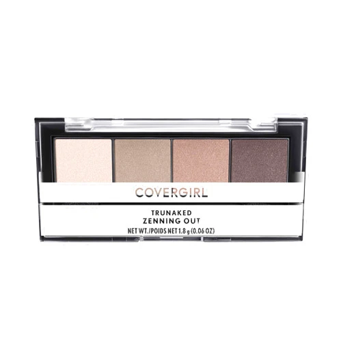 COVERGIRL TruNaked Quad Eyeshadow Palette, Zenning Out, 6 Shades, 0.06 Fl Ounces, Shimmer Fade-Proof Formula, Pigmented Shades