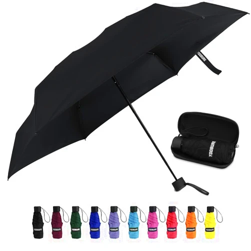 Yoobure Small Mini Umbrella with Case Light Compact Design Perfect for Travel Lightweight Portable Parasol Outdoor Sun&Rain Umbrellas