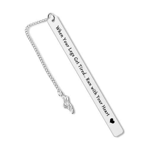 Dabihu Inspirational Gifts for Runners Marathon Runner Gifts Bookmark Encouragement Gift for Fitness Gym Men Women Runner Training Gift Running Lovers Gifts Birthday Christmas Graduation Gifts Athlete Gift