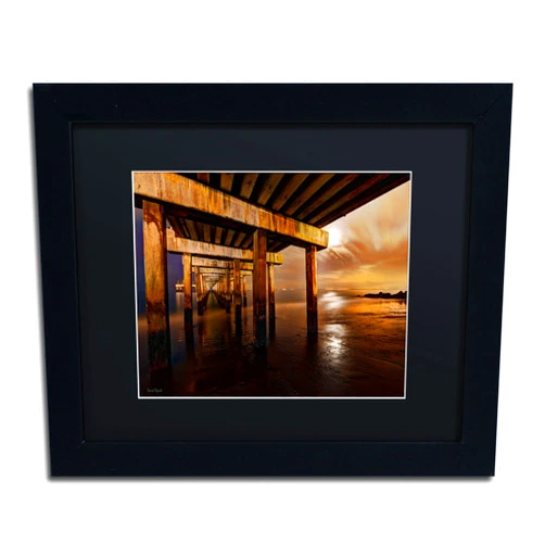 Trademark Fine Art Coney Island-Brooklyn NY II Framed Art by David Ayash, 11 by 14-Inch, Black Matte with Black Frame