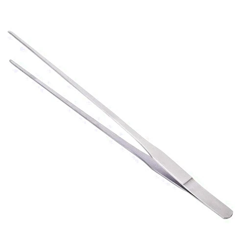 MMOBIEL Stainless Steel Tweezers/Tong 38 cm / 15 inch Extra Long with Precision Serrated Tip for Auqua scaping, Garden work, Cooking, Industrial work, Laboratory Use.