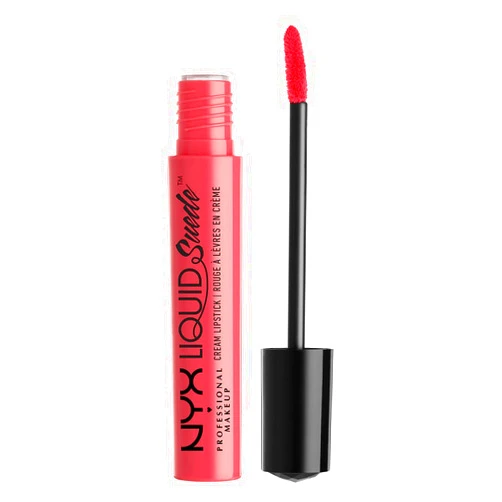 NYX PROFESSIONAL MAKEUP Liquid Suede Cream Lipstick - Life's A Beach (Bright Coral)