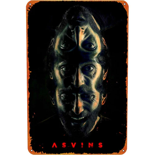 KIVYYB Asvins Metal Tin Logo Vintage Home Decoration Poster Bar Office Cafe Kitchen Bedroom Restaurant Garage Wall Decoration Logo 8x12 inches