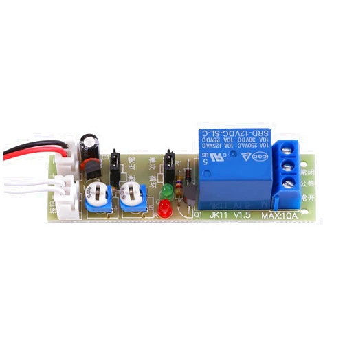 Hilitand 1pc DC 5V/12V/24V Adjustable Times Switch Module Delay On/Off Timer Delay Switch Module 6 Types Optional Time Delay(DC12V 0-60mins)