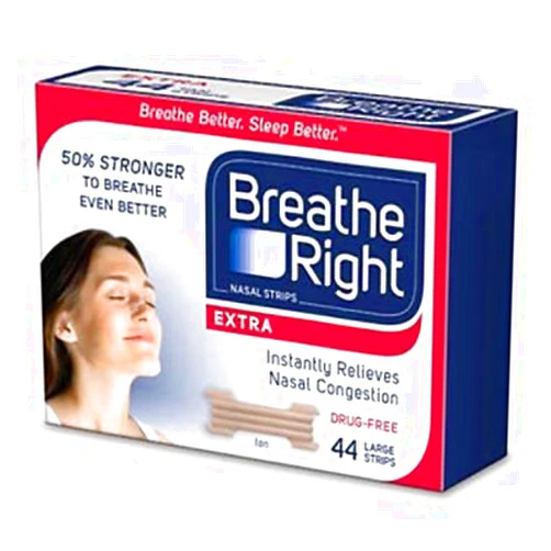 Breathe Right Extra Strength Nasal Strip 44 Count (Pack of 3) (Breathe-fh