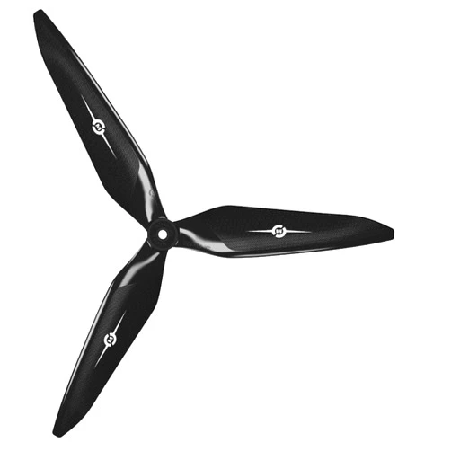 Master Airscrew 3X Power Series 6x5 3-Blade Propeller - Black - Reverse/Pusher/CW - Cinelifter, Heavylifter, X Class, Beast Class, Giant Drone Racing