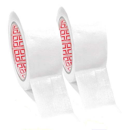 Tiepetly White Duct Tape Heavy Duty Waterproof, Strong Adhesive Duct Tape Bulk for Indoor Outdoor Use, 60 Yards x 2 Inch Total, Multi Purpose Home Repair, Flexible, No Residue and Tear by Hand