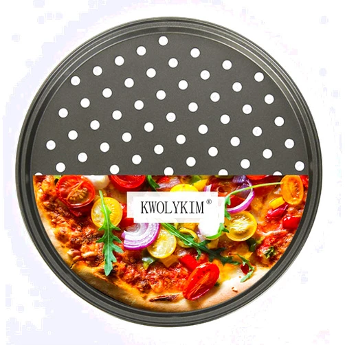 9M9 FVLFIL enenfeifei Pizza Pans With Holes 12 Inch Bottom in Diameter Pizza Pan Dishwasher Safe Perfect Results Premium Non-Stick Bakeware Pizza Crisper Pans (1 Pack)