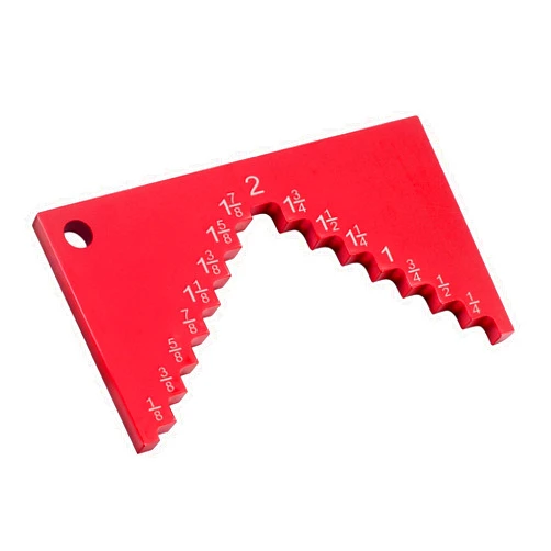 Avixturo Table Saw Height Gauge,Saw Depth Gauge,Aluminum Alloy Red Anodized Surfaces Table Saw and Bench Planes Router Height Gauge,Precision Table Saw and Router Table Tool for Alignment and Calibration