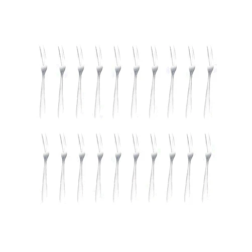 DOITOOL 20pcs Mini Forks Cake Forks Stainless Steel Fruit Pick Stainless Steel Fruit Fork