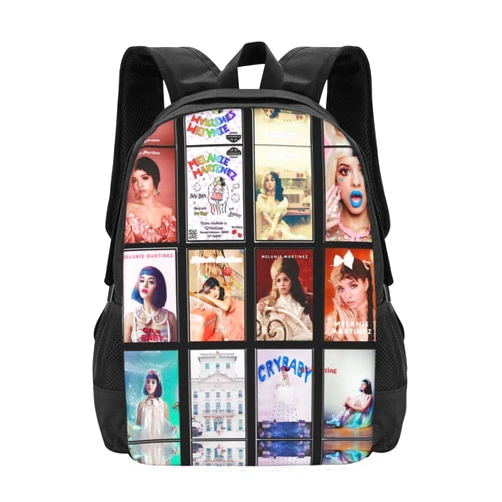 CVAHAOIUB Melanie Great Artist Martinez Laptop Backpack, Large Travel Bag, Unisex Fitness Bag, Backpack for Mountaineering Portable Work Backpack Notebook Bag for Men and Women