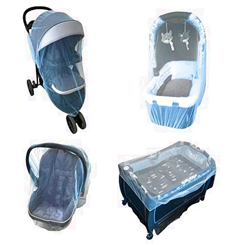 Enovoe Mosquito Net for Stroller, Bassinet, Cradle - Blue Baby Mosquito Net Cover for Playards, Pack N Plays, Mini Crib