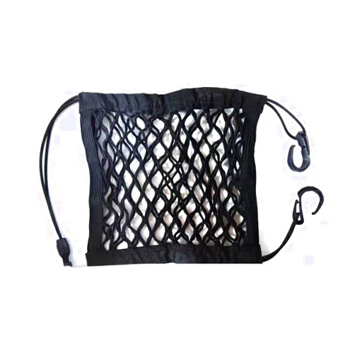 JOZUTTOW 3-Layer Car Mesh Organizer, JOZUTTOW Seat Back Net Bag Holder Car Storage Organizer, Barrier of Backseat Pet Kids, Cargo Tissue Purse Holder, Driver Storage Netting Pouch