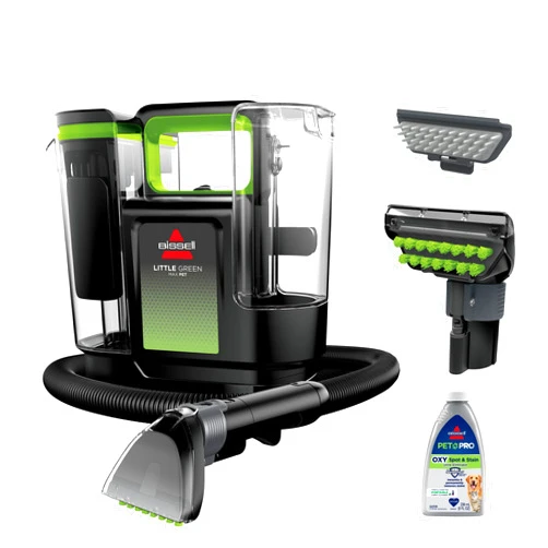 BISSELL® Little Green® Max Pet Portable Carpet and Upholstery Deep Cleaner, Car/Auto Detailer, with Self-Cleaning Tough Stain Tool and Pet Hair Removal Tool (3860)