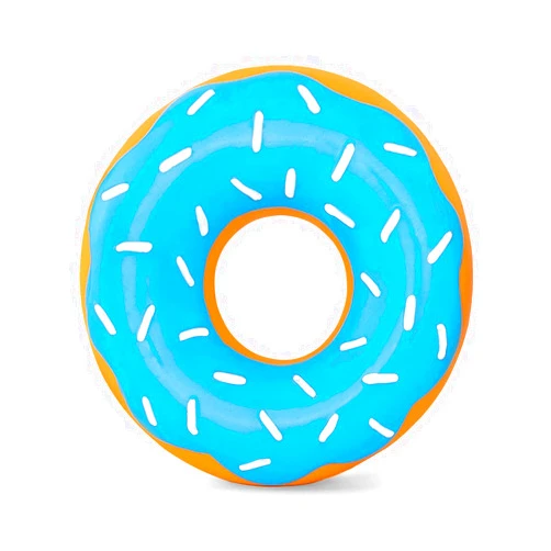 ZippyPaws Latex Donutz, Durable Dog Toy for Interactive Play, No Stuffing - Blueberry