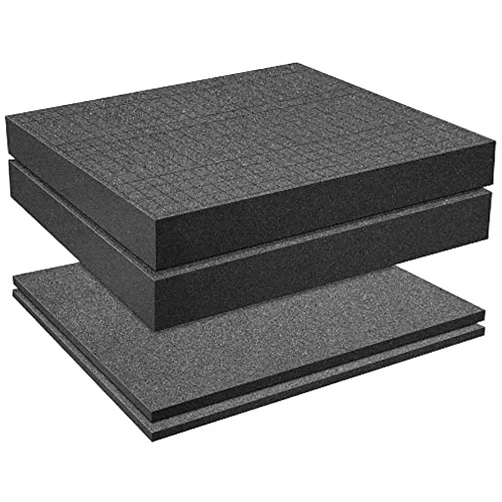 Foam Kingdom Pick and Pluck Pre-Cubed Foam with bottoms - 2 Sets - Customizable Polyurethane Protective Foam for Tool Drawers, Gun Case, Camera Cases, Board Game Box, Storage Drawer Foam, Foam (Length 12 Inch)