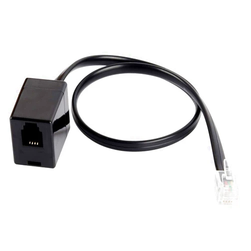 VoiceJoy RJ9 Headset Adapter Extension Cable- Female 4P4C to Male 4P4C Cable, not RJ11/RJ12, for Plantronics, Jabra, & Hot Desking Office Phones