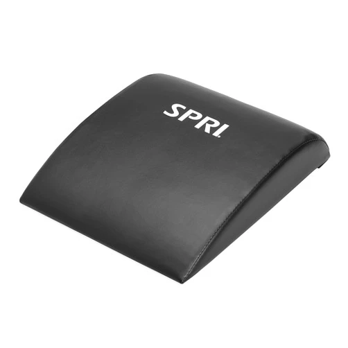 SPRI Ab Mat - Workout Mat Accessory for Abdominal Exercises, Sit-Ups, Crunches, Push-Ups, Core Training, and More - Portable Padded Shaped Mat with Curved Back Support for Toning Abs