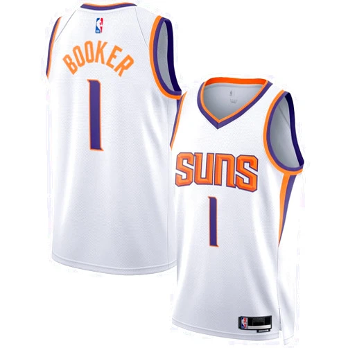 Outerstuff Devin Booker Phoenix Suns NBA Kids Youth 8-20 Association Edition White Swingman Jersey