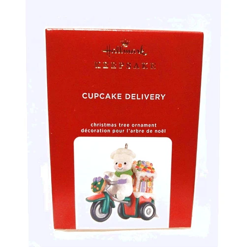 HallmarkChristmas Hallmark 2020 Gingerbread Cupcake Delivery Limited Ornament