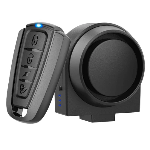 PADONOW Wireless Remote Bike Alarm: 115dB Super Loud Bicycle Vibration Motion Sensor Siren Anti Theft Security System Motorcycle Alarm Waterproof USB-C Rechargeable Multipurpose Vehicle Alert Device