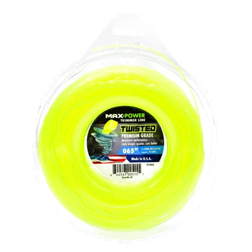 Maxpower 338806 Premium Twisted Trimmer Line .065-Inch Twisted Trimmer Line 200-Foot Length , Yellow