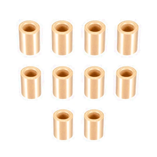 uxcell Bearing Sleeve 6mm Bore x 10mm OD x 12mm Length Self-Lubricating Sintered Bronze Bushings 10pcs