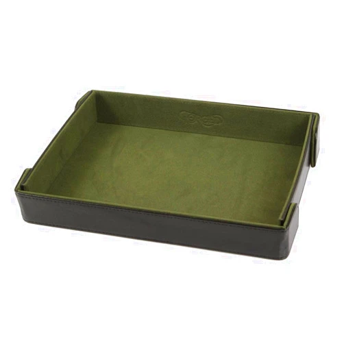 Forged Dice Co. 9.5 Inch Magnetic Folding Dice Tray - Portable Folding Dice Rolling Tray for use as DND Dice Tray D&D Dice Tray or Dice Game - Quiets Rolling Metal Dice and Folds Flat