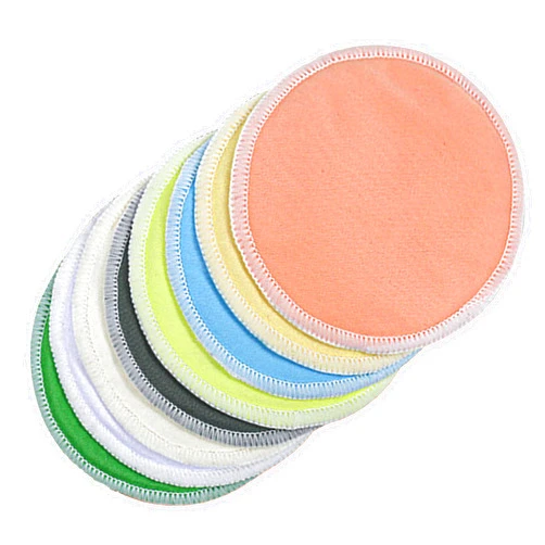 Changyexi 8Pack reusable nipple pads for breastfeeding washable three-layer skin friendly,breastmilk pads for leaking- Multicolor