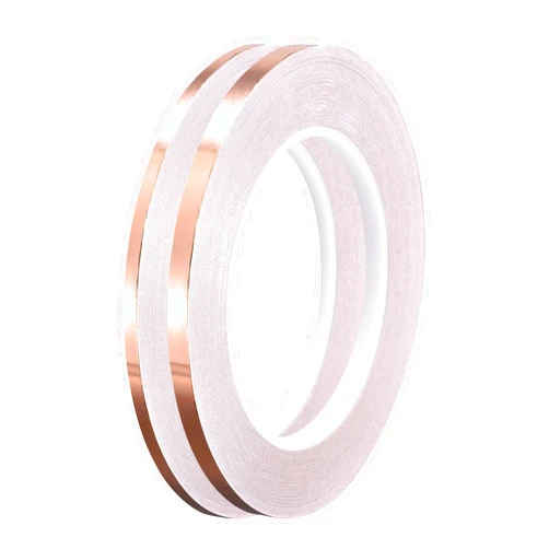 uxcell Single-Sided Conductive Tape Copper Foil Tape Adhesive 4mm/6mm x 30m/98.4ft for Guitar,EMI Shielding Crafts, Electrical Repairs 2pcs