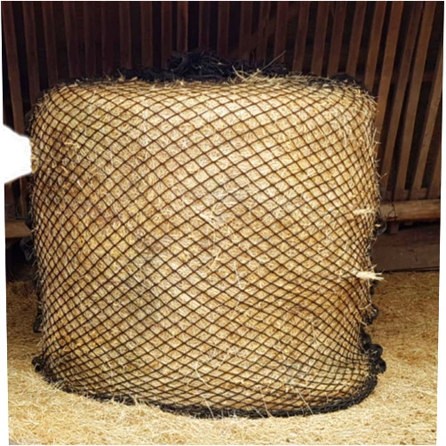 TECH EQUESTRIAN Round Bale Hay Net 4x5 | Round Bale Net 4x5 | Slow Feed Hay Net (Navy)