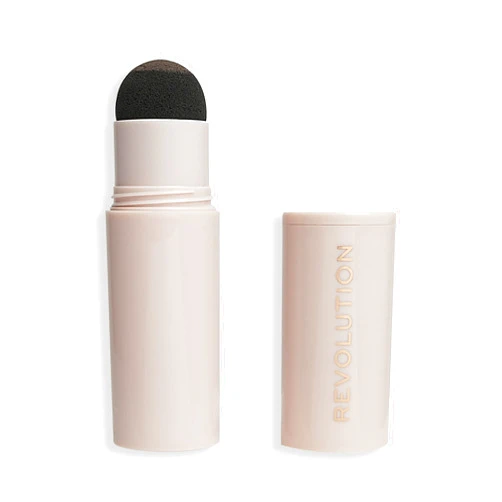 Revolution Beauty London Revolution, Brow Powder Stamp & Stencil Kit, Brow Shaping Tool, Dark Brown, Includes Brow Stencils