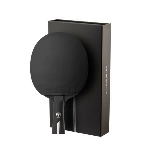 Killerspin Stilo7 SVR Ping Pong Paddle, Performance-Level Table Tennis Racket with Carbon Technology, Memory Book Case, Black