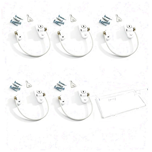 WELBRIT Window Restrictor Locks,Door and Window Opening Restrictor,Sliding Window Security Locks with Keys,Suitable for Home, Office, Hotel, Factory, and Other Anti-Theft Security, with Box