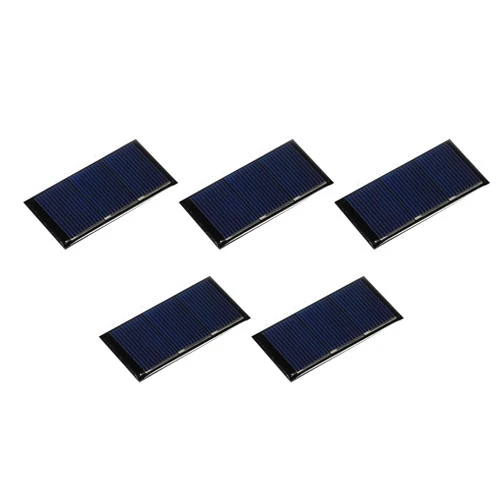 MECCANIXITY Mini Solar Panel Cell 1.5V 160mA 0.24W 60mm x 30mm for DIY Electric Power Project Pack of 5