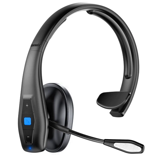 Conambo 2024 Upgraded Bluetooth Headset with Microphone, Trucker Headset with CVC8.0 Dual Mic Noise Cancelling & Mute Button, 35Hrs HD Talktime Hands-Free Wireless Headphones for Driver Home Office