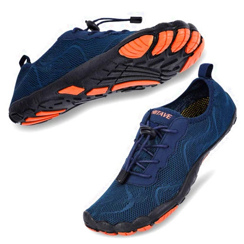 HIITAVE Men Barefoot Water Shoes Beach Aqua Socks Quick Dry for Outdoor Sport Hiking Swiming Surfing