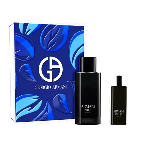 Armani Beauty GIORGIO ARMANI Code Parfum Gift Set (Parfum Spray 4.2 Fl Oz, Parfum Spray 0.5 Fl Oz)
