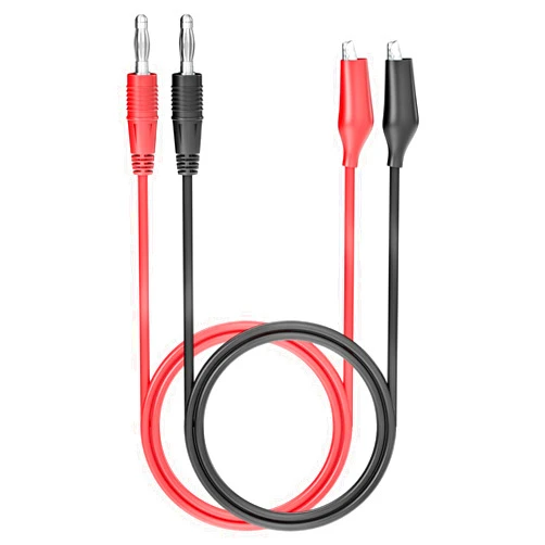 Goupchn 4mm Banana Plug to Alligator Clip Test Leads Crocodile Clips Copper Soft Flexible Cable Wire Set 2PCS Red Black