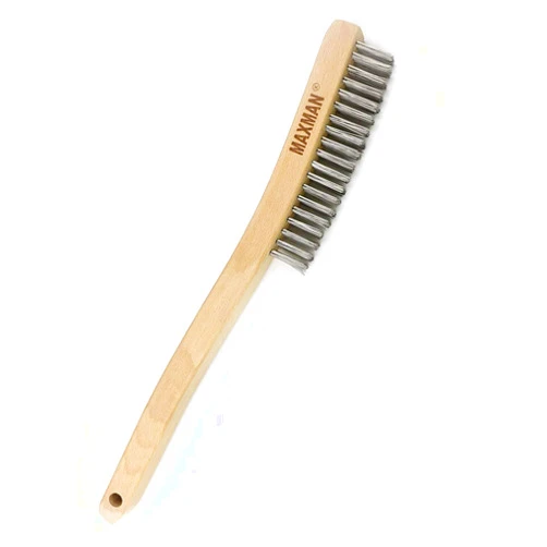 MAXMAN Wire Brush,Stainless Steel Wire Scratch Brush for Cleaning Rust with 14