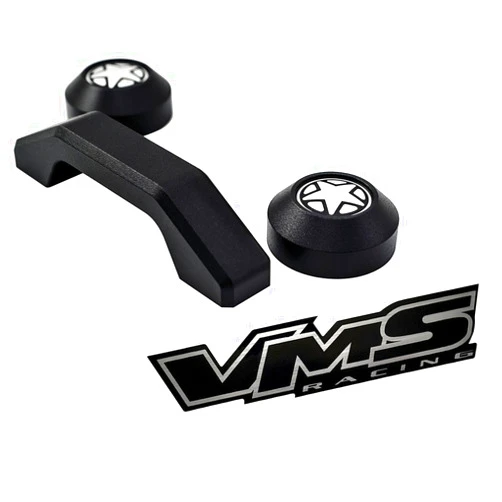 VMS RACING Black Windshield Bumper Rests and Footman Loop Bar Tie Down 3pcs 3 Piece Set Kit Compatible with Jeep Wrangler Sport Sahara Rubicon Unlimited TJ TJL LJ 97-06 1997-2006