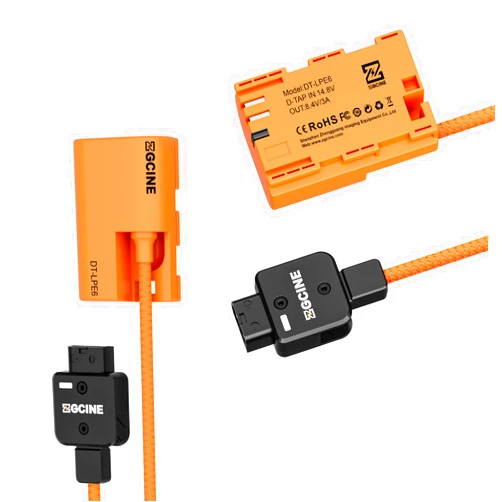 ZALUNERO D-TAP to LP-E6NH Dummy Battery, LP-E6 23.6 Inch Decoded Power Cable Compatible with Canon R5, R5 C, R6, R7, R, 5D II/III/IV, 6D, 6D II, 7D, 7D II, 60D, 60Da, 70D, 80D, 90D, XC10, XC15, 5DS