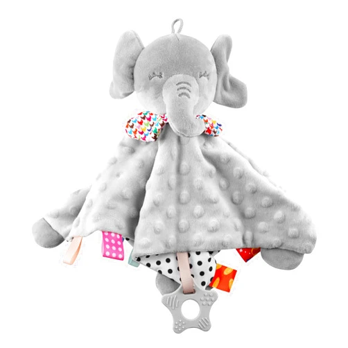 Numyawl Elephant Baby Lovey for Unisex Newborn Baby Security Blanket for Boys and Girls,Soft Lovie Baby Gifts Multi-Purpose Stuff Snuggle Toy,Elephant Stuffed Animal Grey